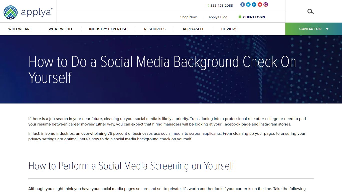 How to Do a Social Media Background Check On Yourself - applya